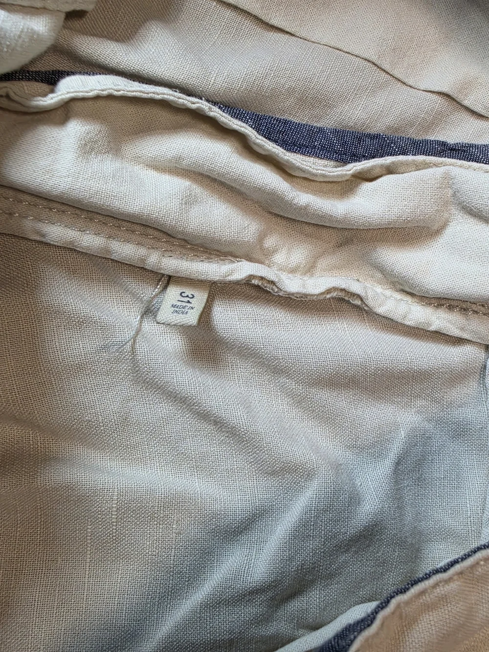 Faherty 7. 5” Stretch Linen Blend Organic Cotton Shorts Men's 31 Ivory